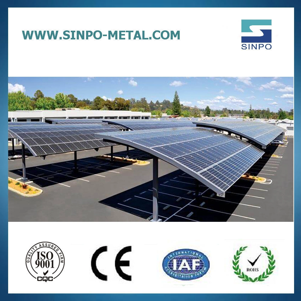 Expandable Solar Carport for Single and Double Parking Spaces