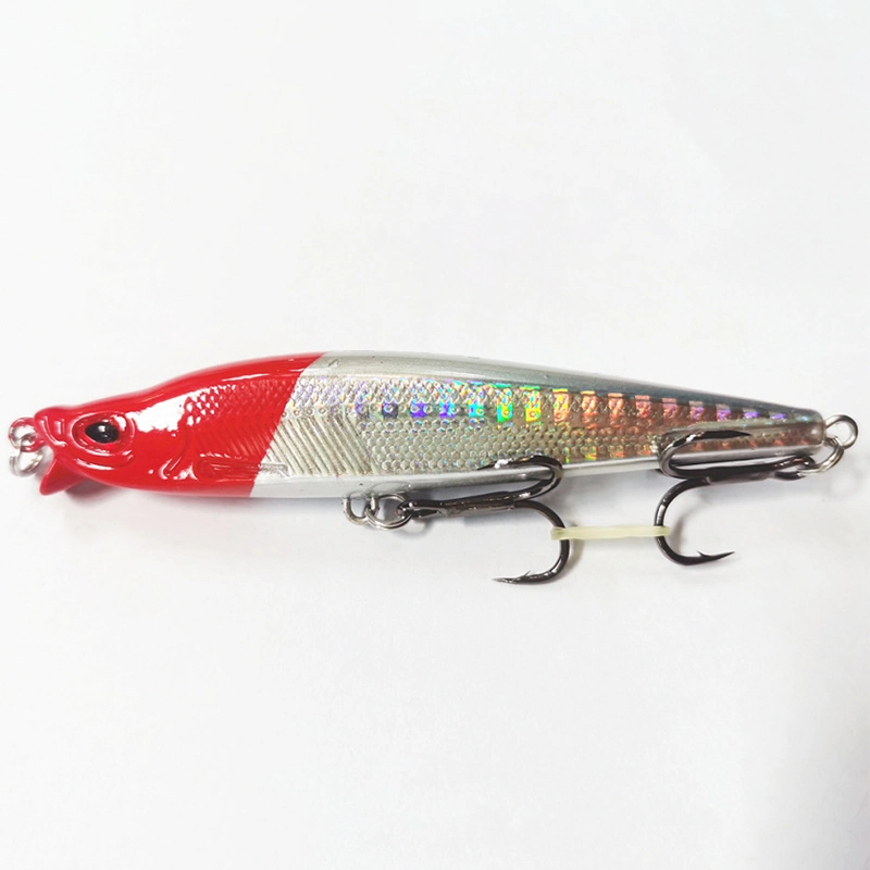 6/7/9cm de profundidad artificial de plástico duro Minnow Pesca señuelos agua salada de cebo