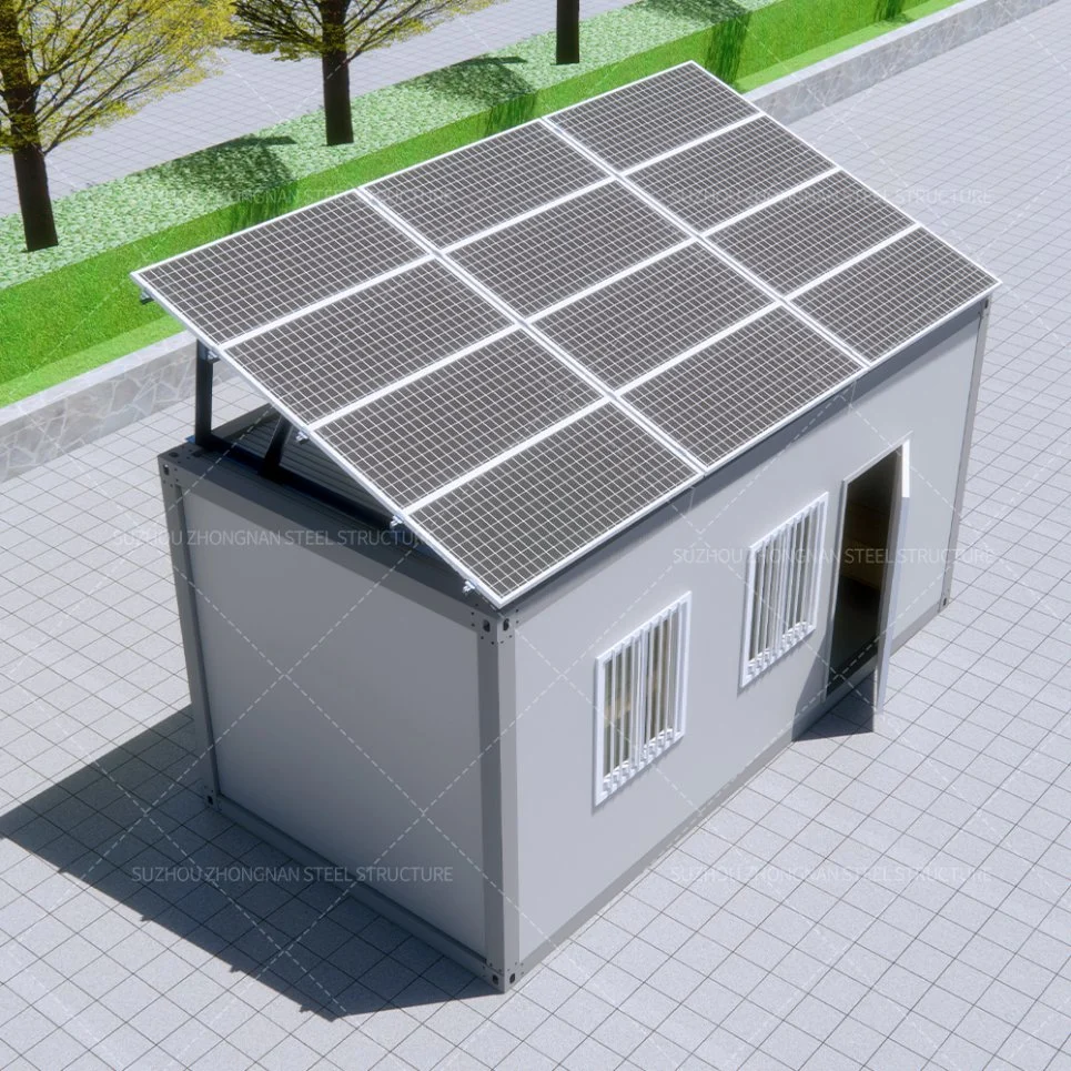 Low Cost Small Storage Modern Solar Container Home with Bathroom for Sale