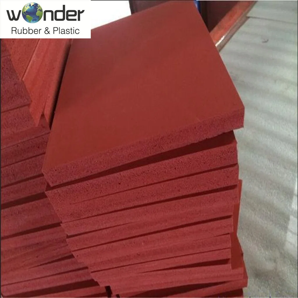 Colorful Silicone Foam/Sponge Rubber Sheet From Rubber and Plastic Factory