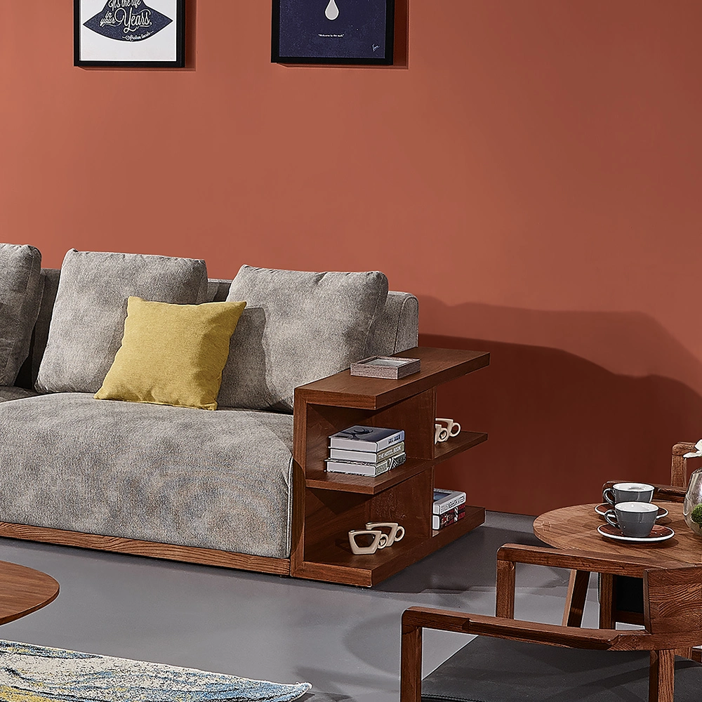 Esquina modernos de madera muebles Inicio sofás de tela