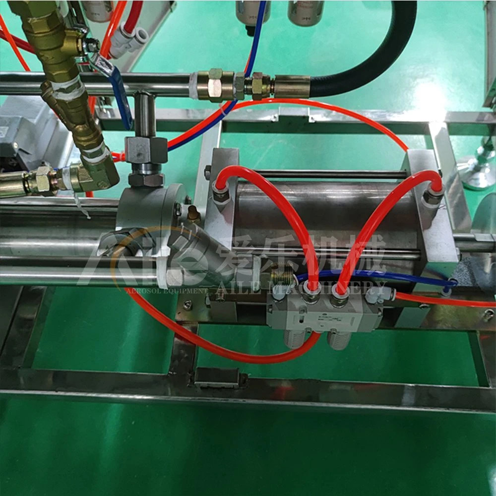 Gas Butano portátil recarga de cartuchos de la máquina La máquina de llenado de aerosoles de gas