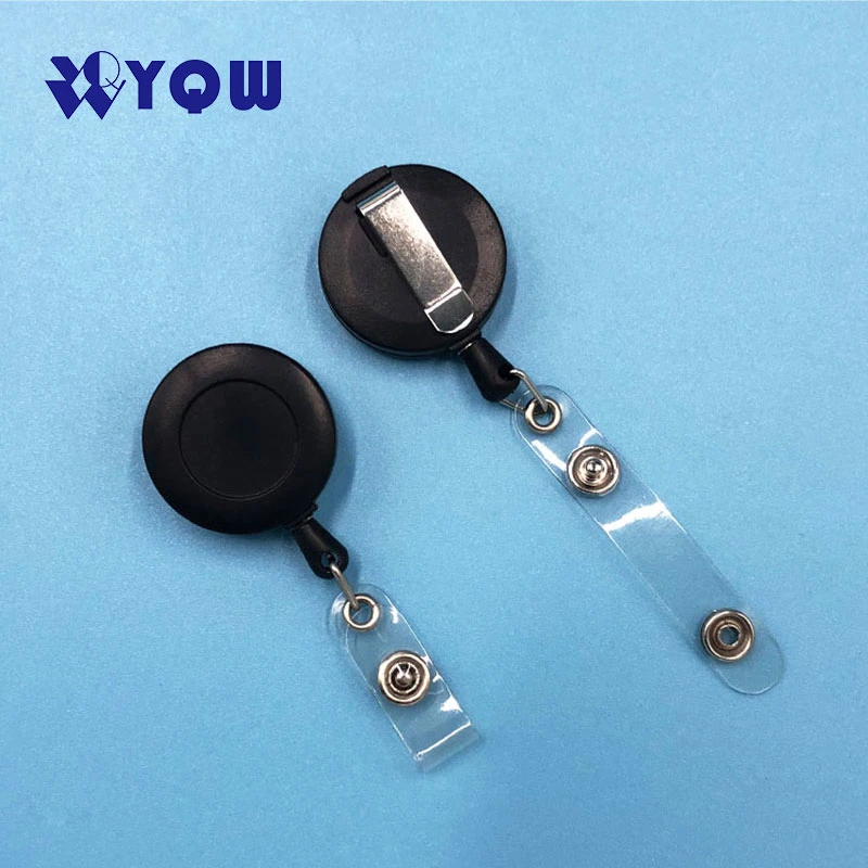 Customized Yoyo ID Card Holder Retractable/ ID Badge Holder with Epoxy Logo Retractable Plastic