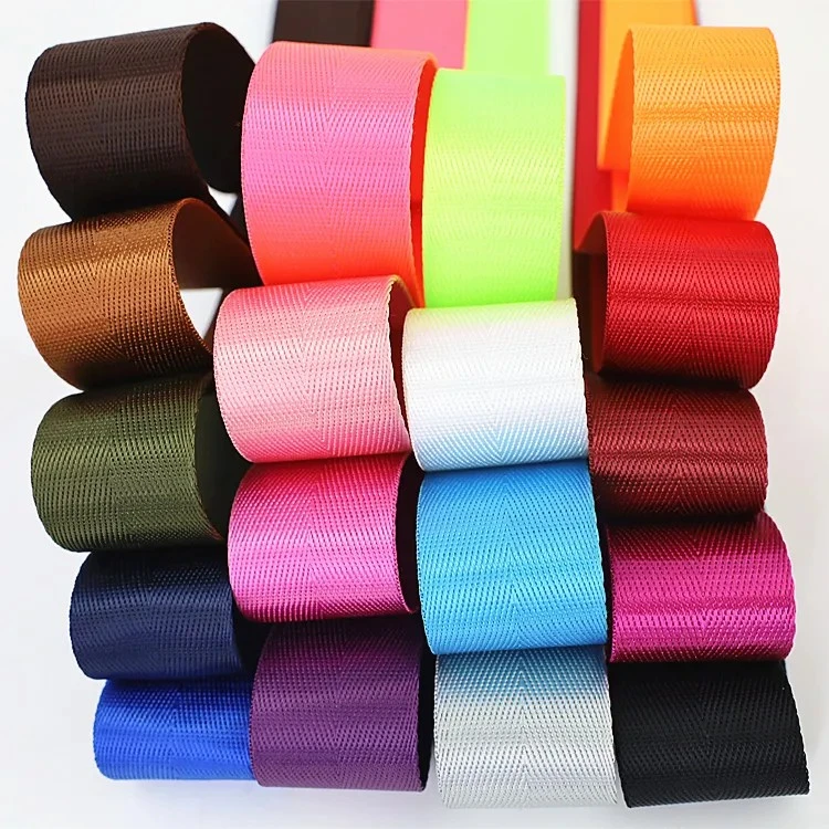 Custom Hochwertige Fischgrät Gurte Webband Polyester Nylon Band für kundenspezifisches Band