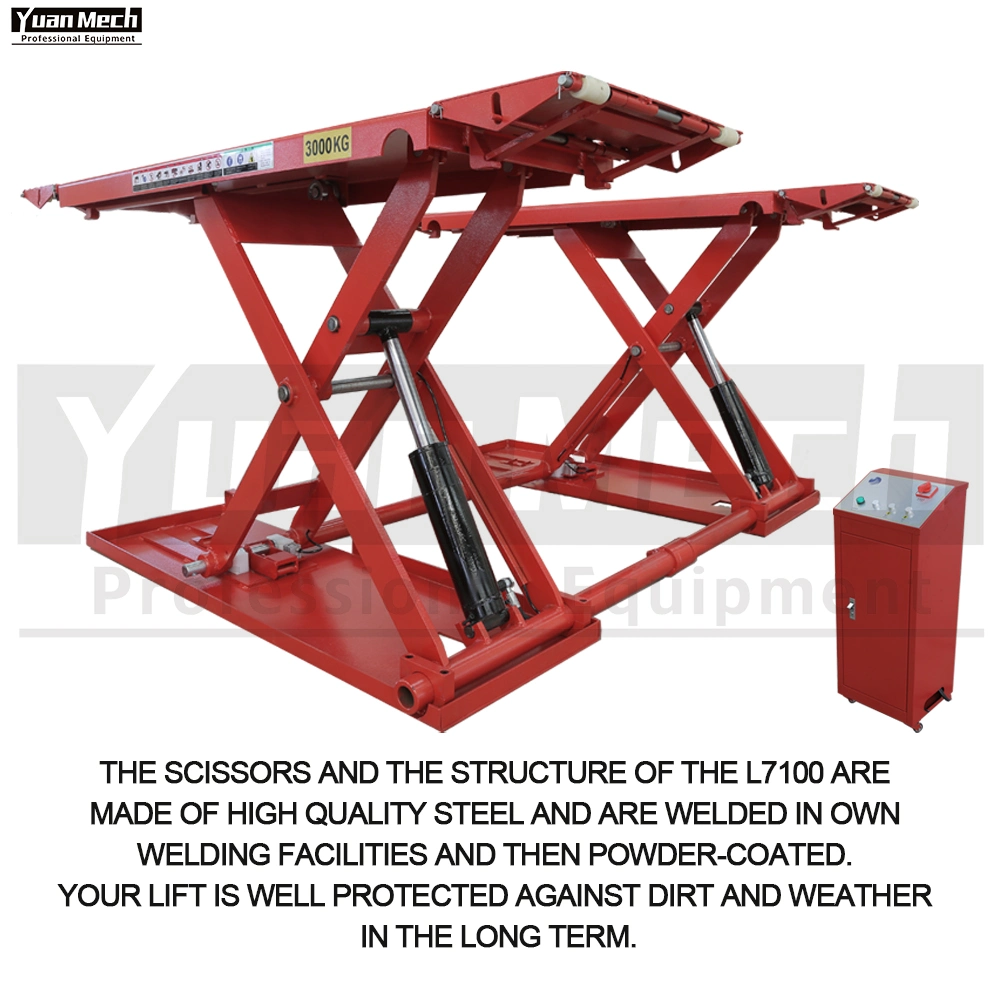 Load Capacity 3000kg / 6600lbs MID Rise Sissor Mechanical Electric Used Mini Scissor Price Hydraulic Car Lift