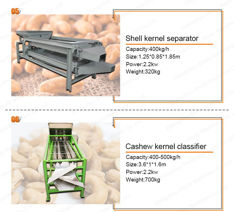 industrial Cashew Nut Baking Nuts Cleaning Roasting Processing Machine