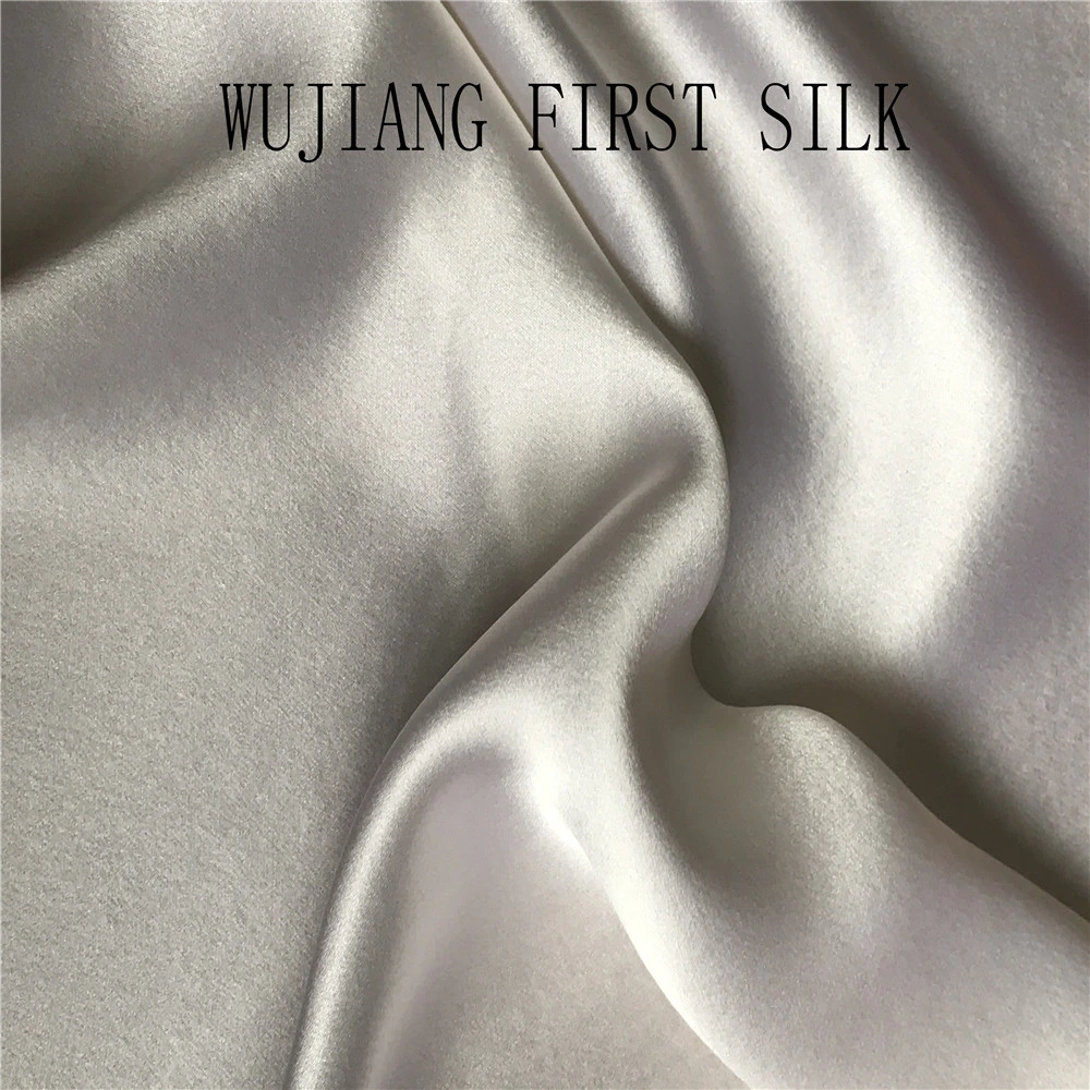 High quality/High cost performance  Heavy Weight 40mm Wedding Dress Fabric100% Natural Silk Double Side Satin