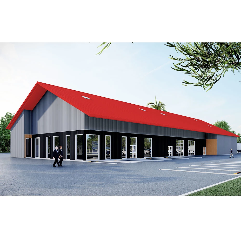 Shopping Mall Hangar Prefabricated Building Steel Structure Price