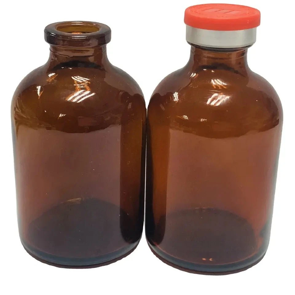 Pharmaceutical Packaging 20ml 30ml 50ml Amber Moulded Injection Bottle