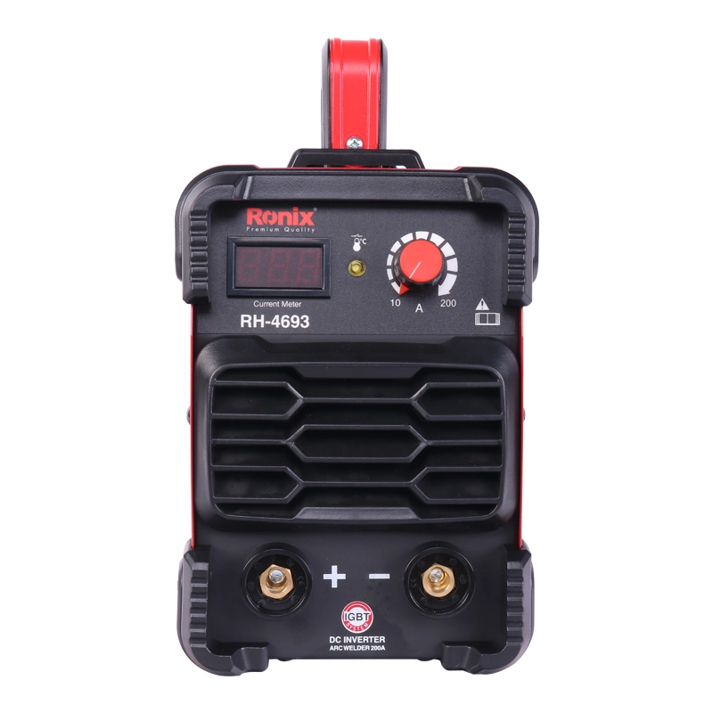 Ronix New Rh-4693 8.2kVA 200A High quality/High cost performance  DC Arc Portable Inverter Arc Welding Machine