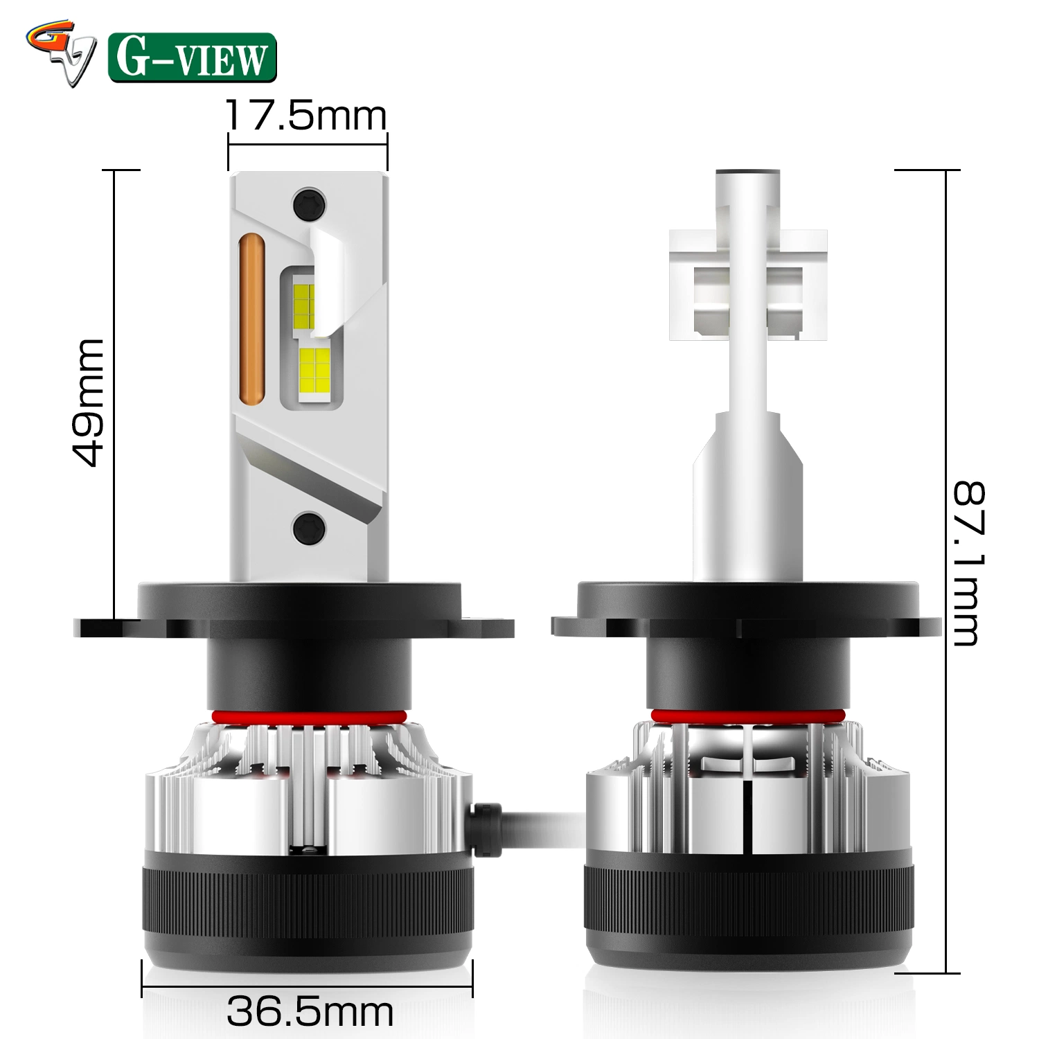 G-View G12 High Power H4 H19 COB car auto headlight bulb 12000LM 100W 9005 H7 H11 Led Headlight