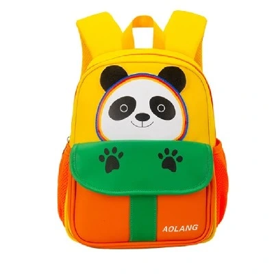 Three Colors 3-8 Years Old Children School Bag Cute Panda Pattern Kids Bag