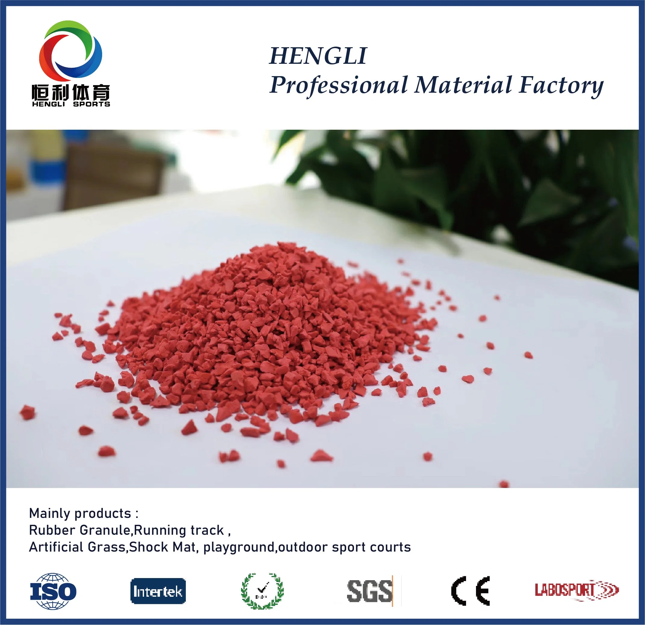 Free Sample Eco-Friendly EPDM Colored Rubber Particles EPDM Rubber Granules