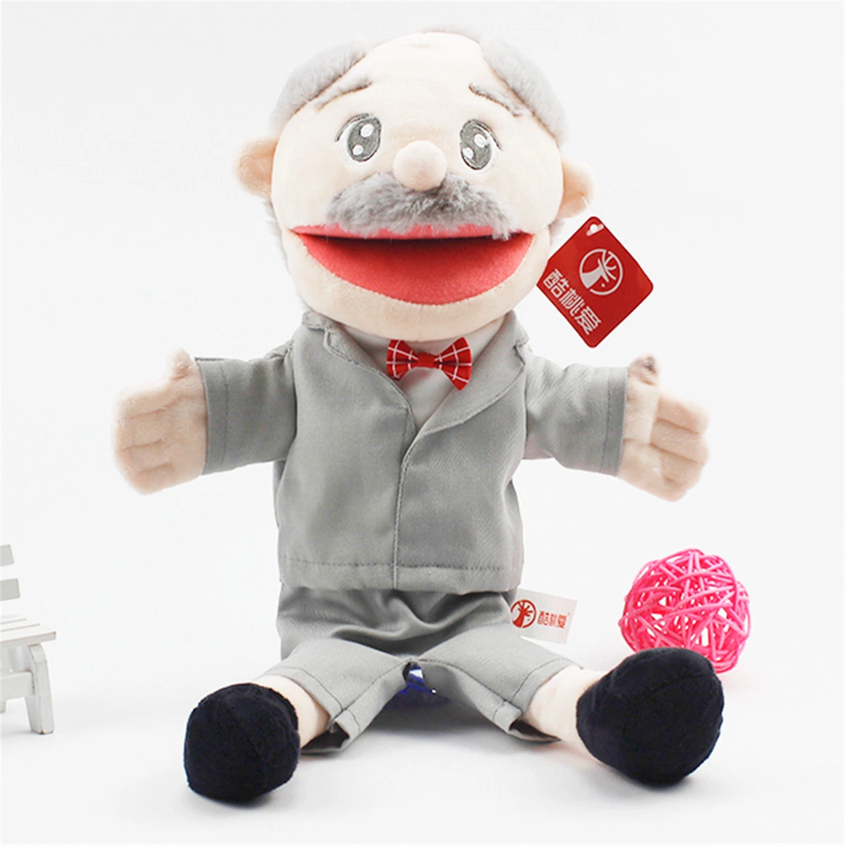 2022 Hot Sale Plush Family Member Boy Hand Puppet Stuffed Hand Puppet Gloves Role Play Baby