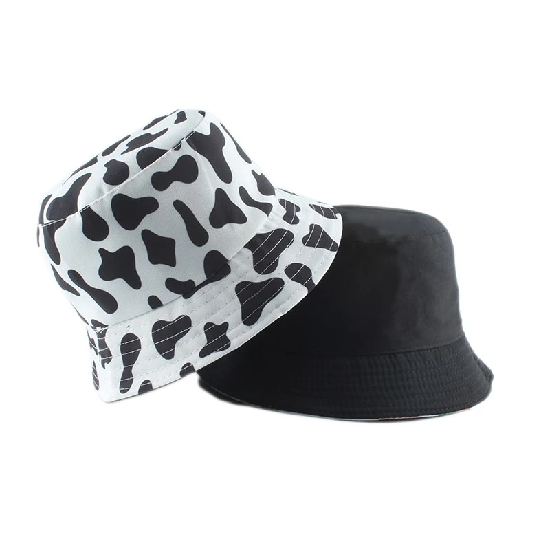 Wholesale/Supplier Custom Cheap Hats Custom Autumn Summer Fashion Korean Style Pink Cow Bucket Hat for Women Men