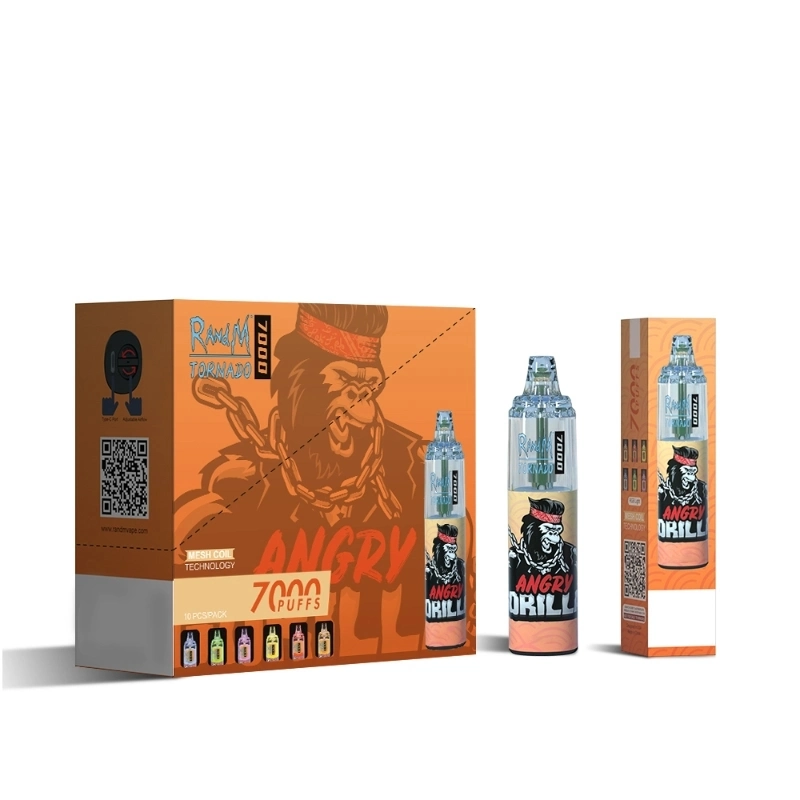 RM Tonardo 7000 Puffs malla bobina 2%3%5% nicotina mejor portátil Fumar recargable eléctrico Hookah Puff Bar desechable VAPE Pen