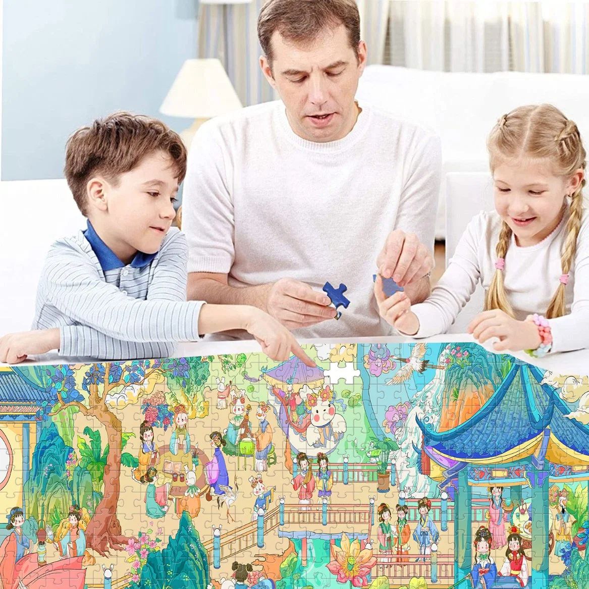 Großhandel/Lieferant Halbfertigprodukte Blank Puzzle mit benutzerdefinierten Mustern und Größen und Anzahl der Stücke, Geschenke für Kinder Spielzeug