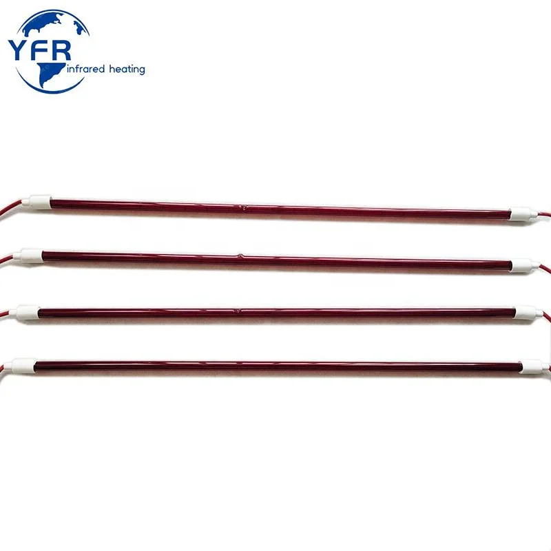 175W 300W Ruby Halogen Infrared Heater Replacement Parts Quartz Tube Infrared Lamp IR Heating Lamps for Pigs Livestock Animals