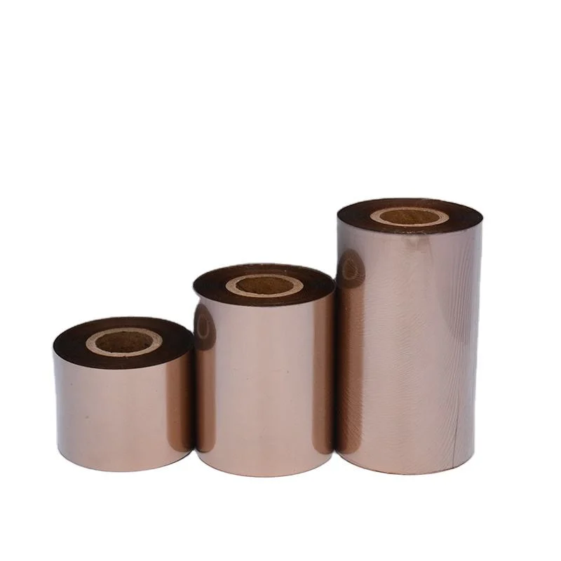 Matt Gold Wax Resin Thermal Transfer Ribbon for Sticker Label Satin Ribbon