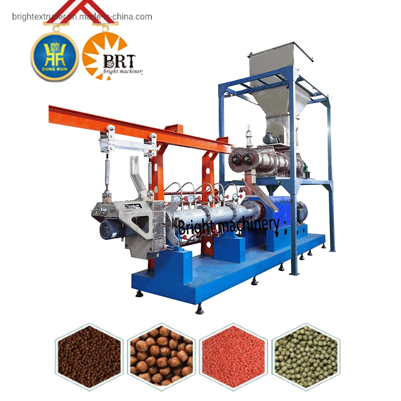 Small Animal Floating Fish Food Pellet Production Line Equipment Plant Prices Sinking Fish Feed Making Processing Extruder Manufacturing Machine