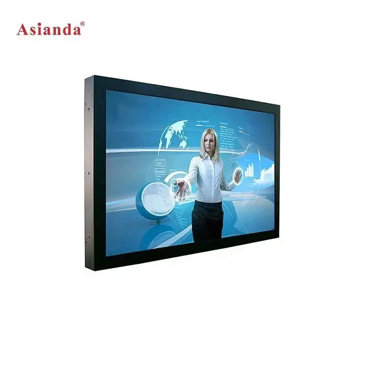 OEM Wall Mount Advertising Machine Low Noise Remote Control System Ultra-Thin HD Digital LCD Display