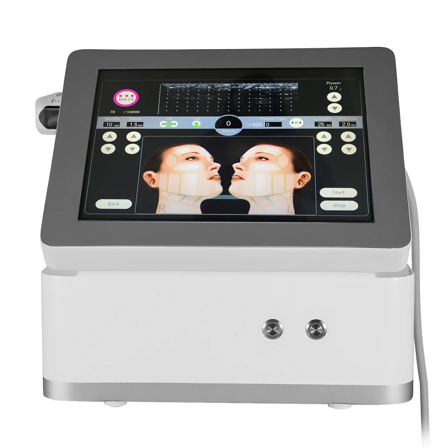 Machine de beauté amincissante à ultrasons focalisés de haute intensité Hifu pour le corps professionnel.