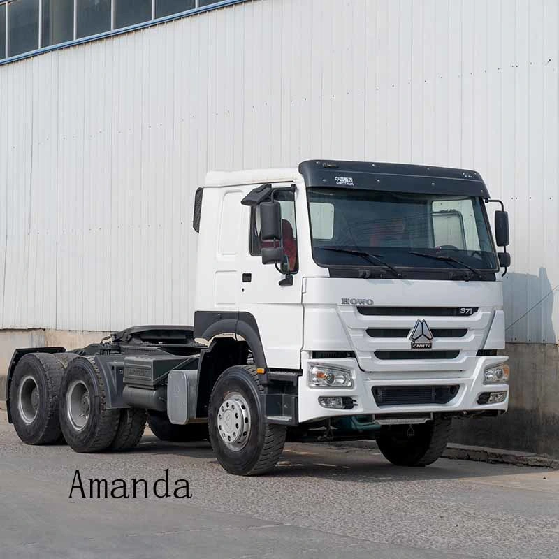 Tractor de segunda mano camión 6X4 371 CV usado tractor remolque HOWO Para la venta