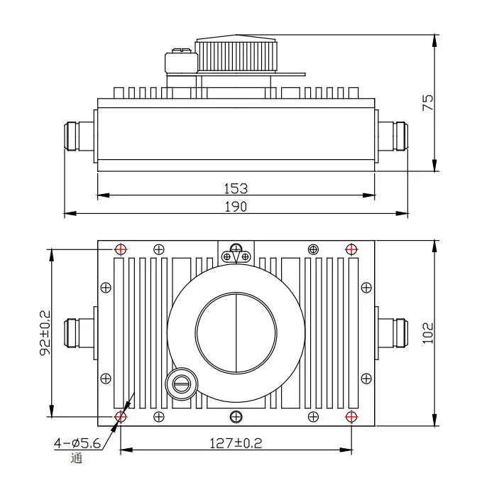 0.9GHz~10,5 GHz 100 Watts atténuateurs variable en continu le réseau GSM