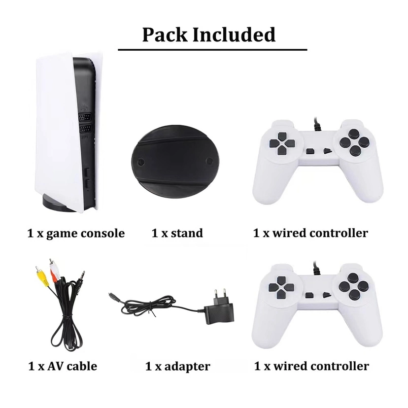 New Design PS 5 TV Game Console Games Wireless Handheld Gamepad 8 Bit Video Game Consoles Electronic Games Machine for Kids