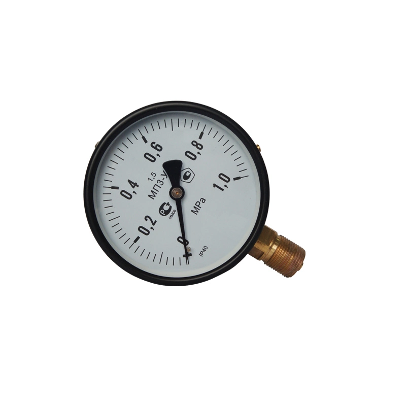 Y100A Black Steel Case 1MPa Pressure Gauge