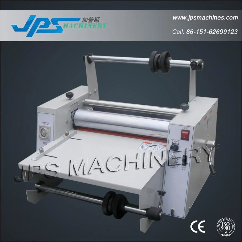 Jps-380f Machine de laminage d'adhésif pour film et papier en rouleau à feuille