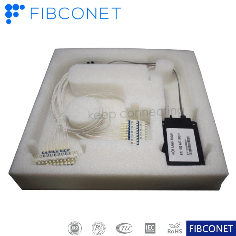 Fiber Optic Aagw Module 1X40 Channel 100GHz Aawg DWDM Module Box Athermal AWG FTTH Converter