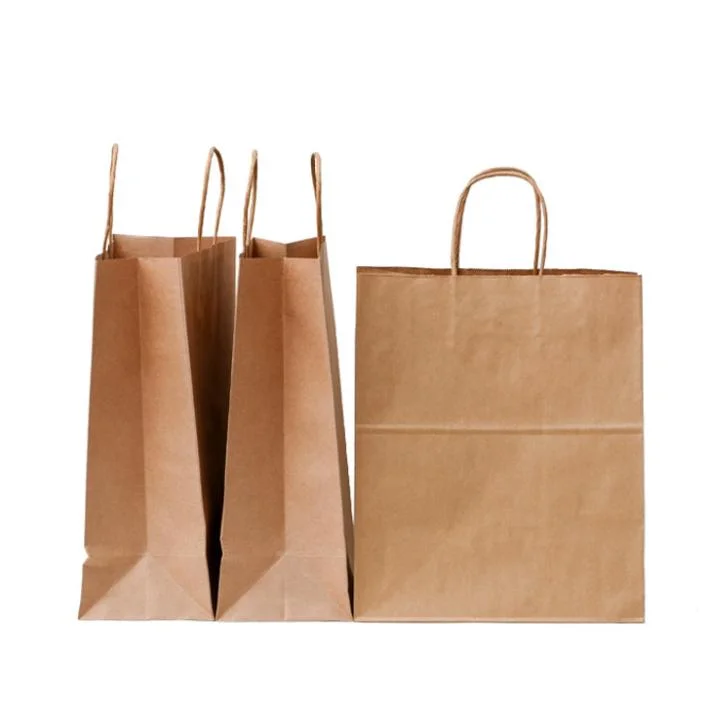 Sac en papier kraft personnalisé promotionnel pour faire du shopping.