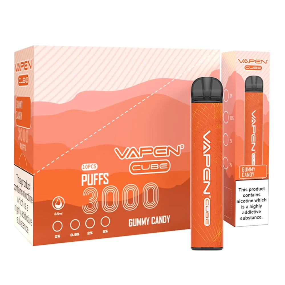 Authentic 3000 Puffs Vapen Cube Disposable/Chargeable Vape Puff XXL Bar Electronic Cigarette Wholesale/Supplier Vapes Spanish Edition 3000puff