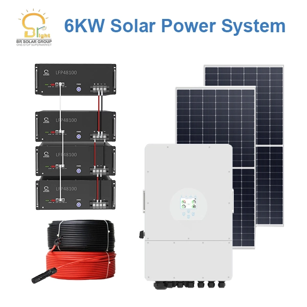 5kw 8kw 10kw 15kw 20kw 30kw Home Use Monocristalino Off-Grid Sistema de painéis PV de energia elétrica para armazenamento solar