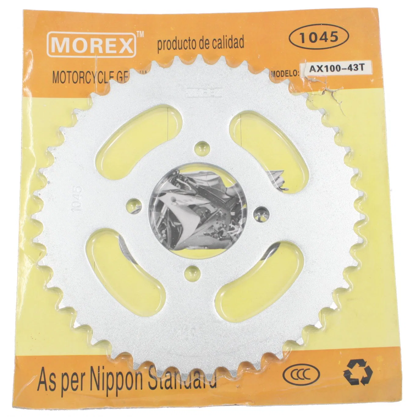 Motorcycle Spare Parts Accessories Original Morex Genuine Main Chain Sprocket Kit for YAMAHA Dt-175 15t