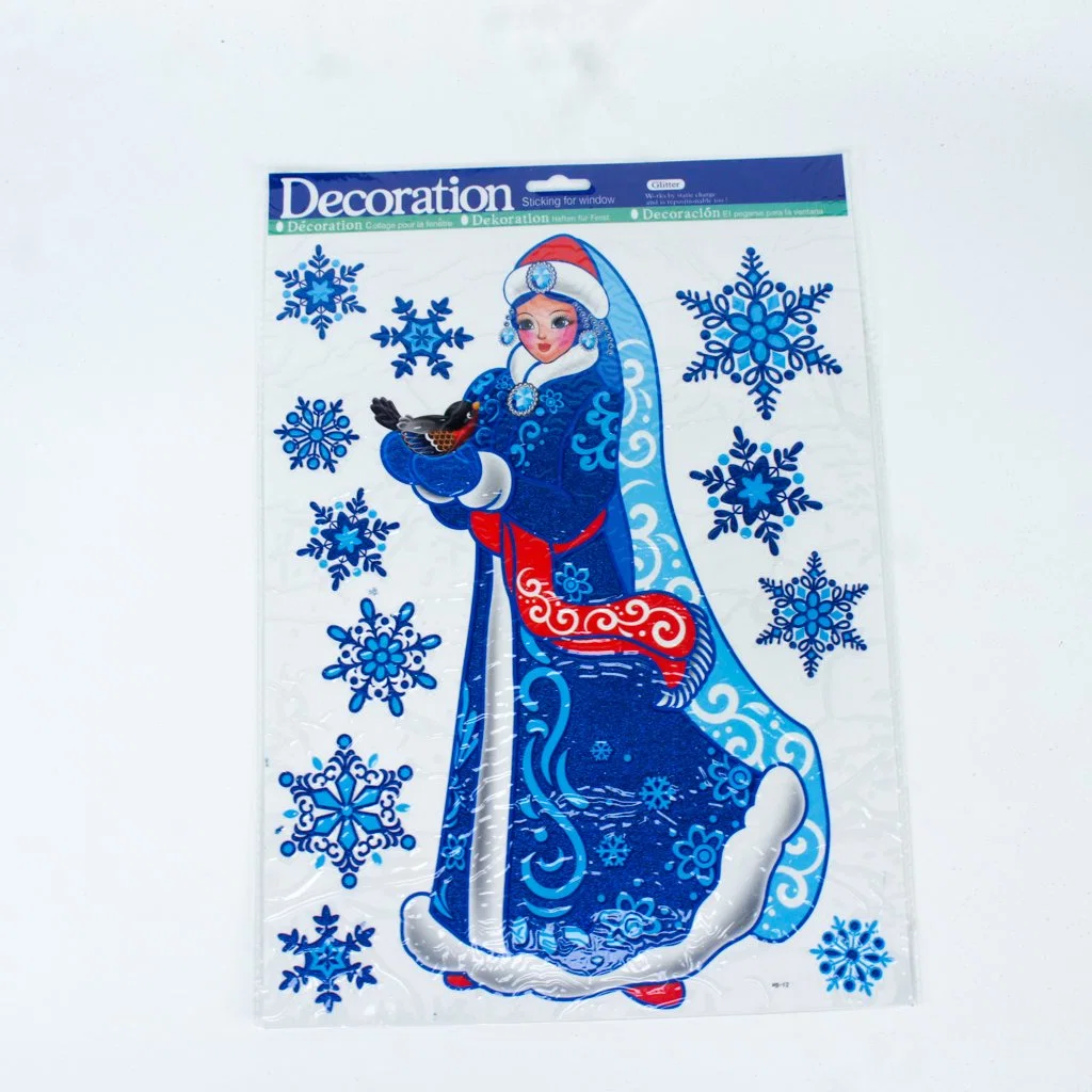 Hot Sale Christmas Sticker Window Decoration Custom Die Cut Stickers Waterproof