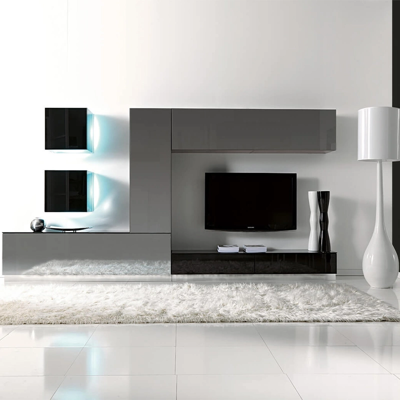 2023 New Model TV Cabinet with Showcase Living Room TV Stands Furniture