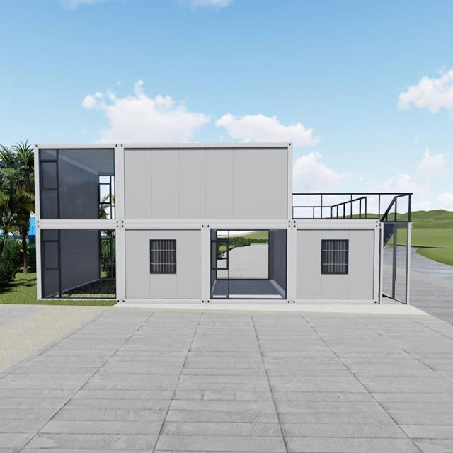 Cbox Neue Technologie Container Stahl Rahmen Sandwich Panel Prefab Haus Container Office