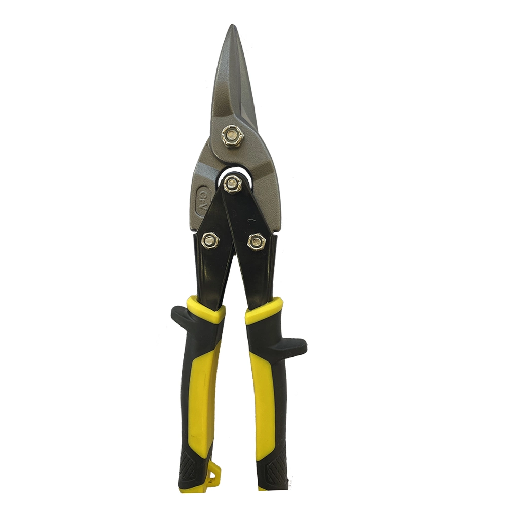 10" Heavy Duty TPR Handle Cutting Shears Left Right Straight Cut Aviation Snips Tin Scissors