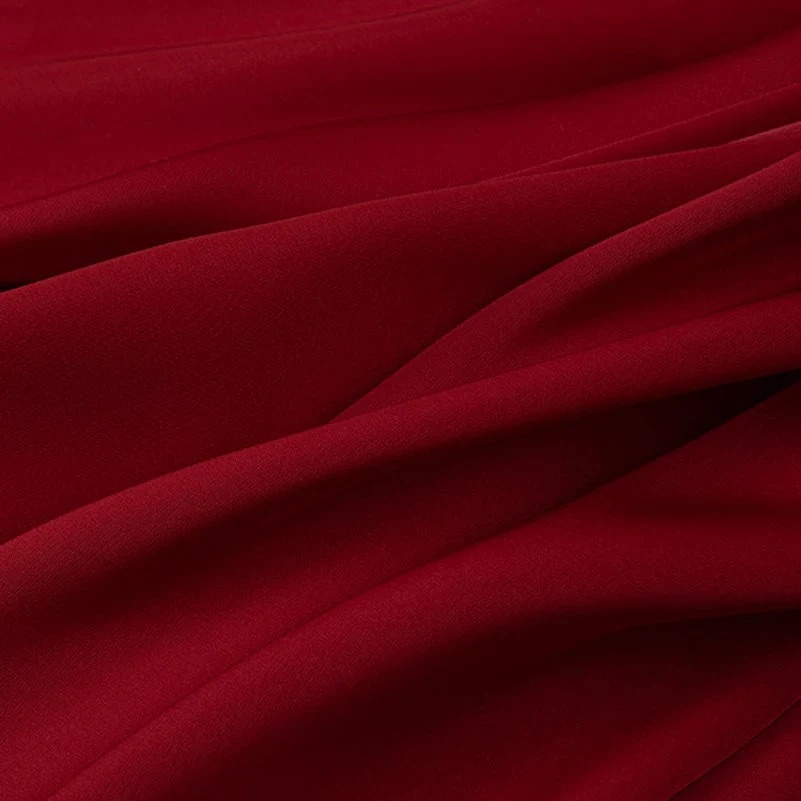 Polyester Satin Chiffon Fabric for Clothes Pajama Shirt Micro Elastic Fabric