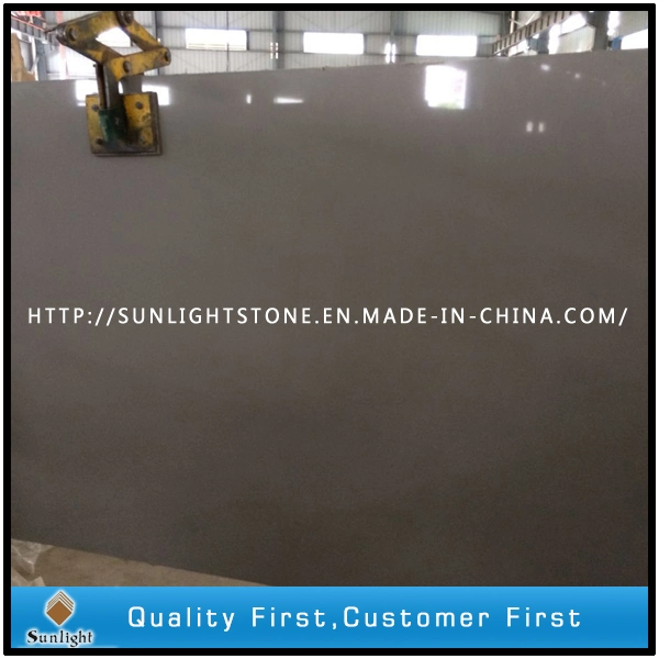 Pure Green Color Artificial Quartz Stone for Countertops