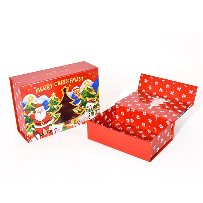 Faltung Stil magnetische Geschenk-Box für frohe Weihnachten Geschenk-Verpackung