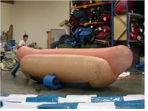 2023 Nuevo 15 PIES Gigante Inflatable Hot Dog Publicidad