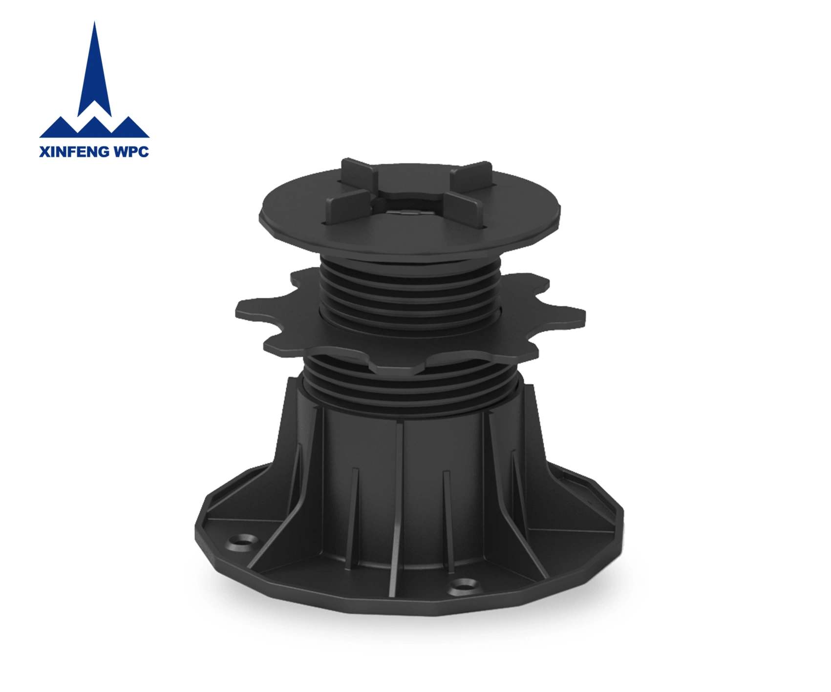 Custom-Made Adjustable Plastic Pedestals with Range 45-80mm for Slops