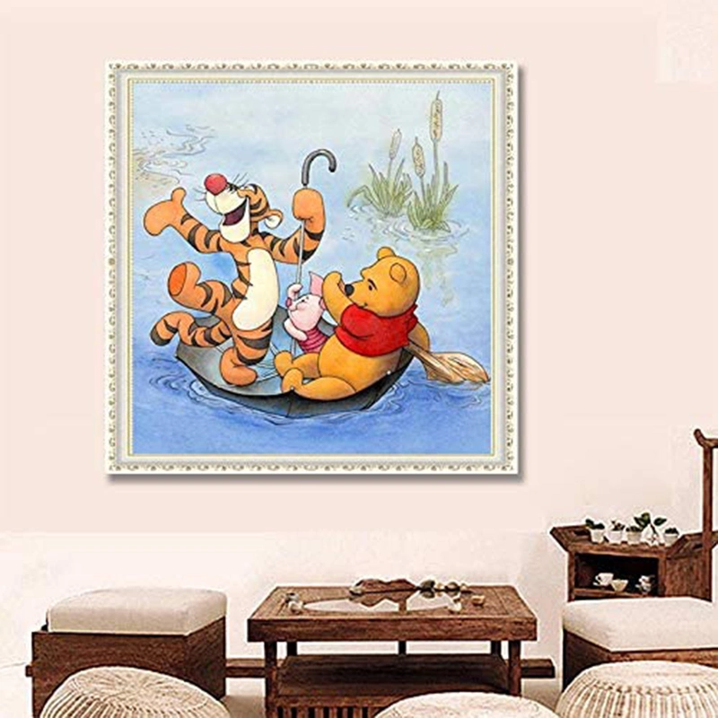 5D Diamond Painting Set, DIY Children Diamond Painting, Crafts, Artwork, Canvas, Used for Home Wall Decoration, Size 12X12inches