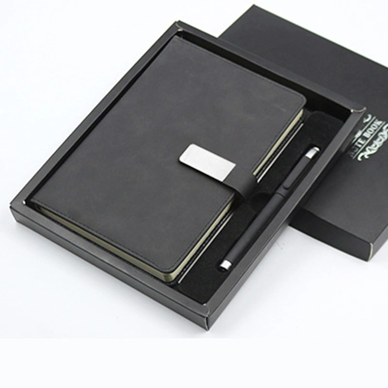 Conjunto de canetas para computador portátil personalizadas em pele, Stationery Business