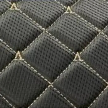 Car Interior PVC Leather Materials Embroidered Sponge Leather for Seat Covering