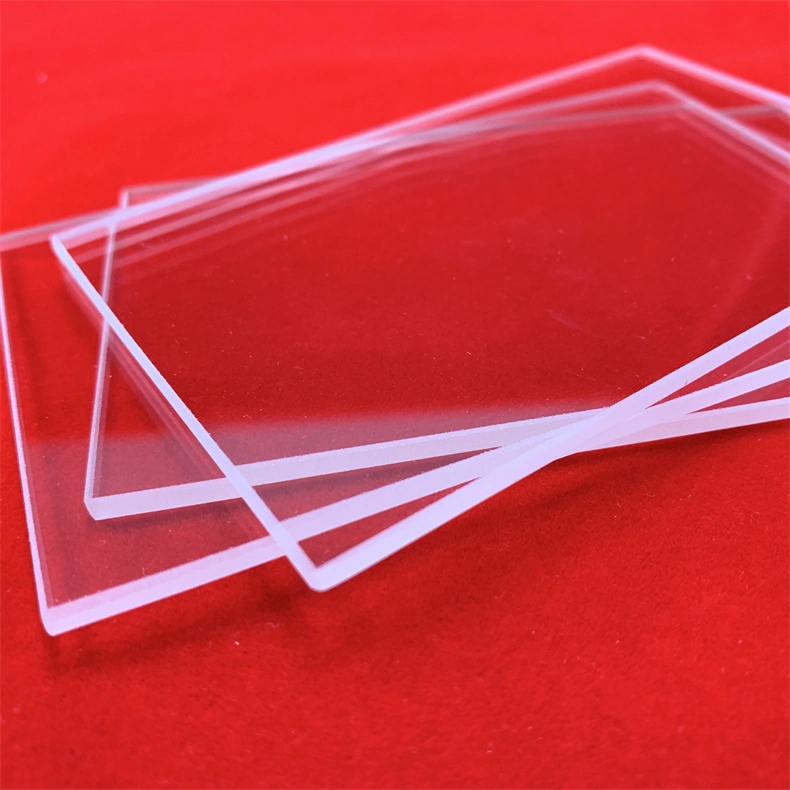 High Precision Clear Fused Silica Sheet Wafer Jgs1 Jgs2 Optical Rectangle Quartz Glass Plate Discs