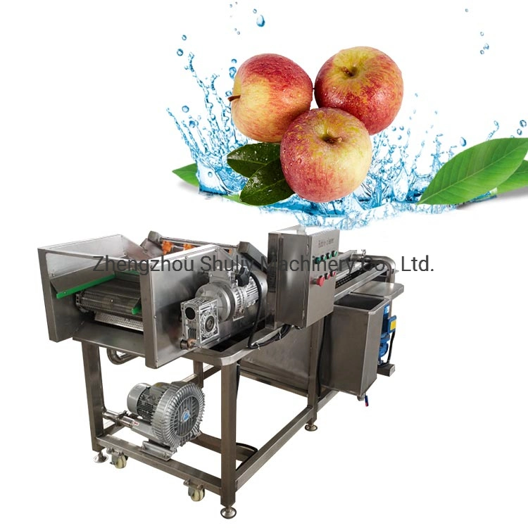 Industrial Air Bubble Ozone Kiwi Fruit Vegetable Washing Machine for Lettuce Celery